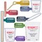 Complete Paint Mixing Kit - 12 Cups with Lids, Mixing Sticks, Paddles, Strainers - Epoxy Resin Measuring Cups, Plastic Paint Cup Containers for Automotive & Art Projects